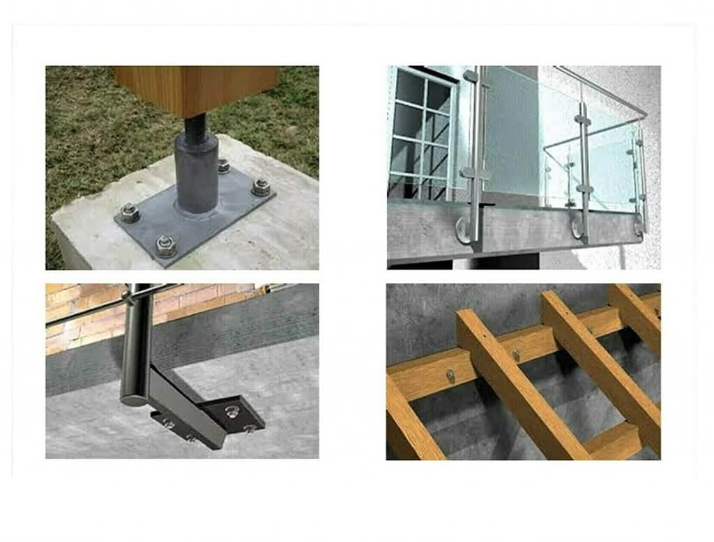 anwendungsbeispiele bolzenanker edelstahl a2 option 7 schwerlastanker schwerlastdübel keilanker ankerbolzen