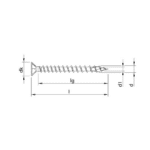 HECO-TOPIX-plus Senkkopf mit Frästaschen HECO-Drive Variables Vollgewinde