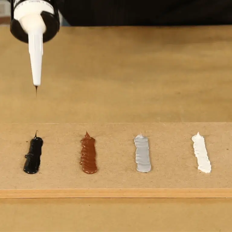 Montagekleber Farben weiß schwarz grau braun