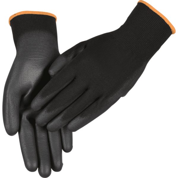 arbeitshandschuhe flexibel basic polyester schwarz
