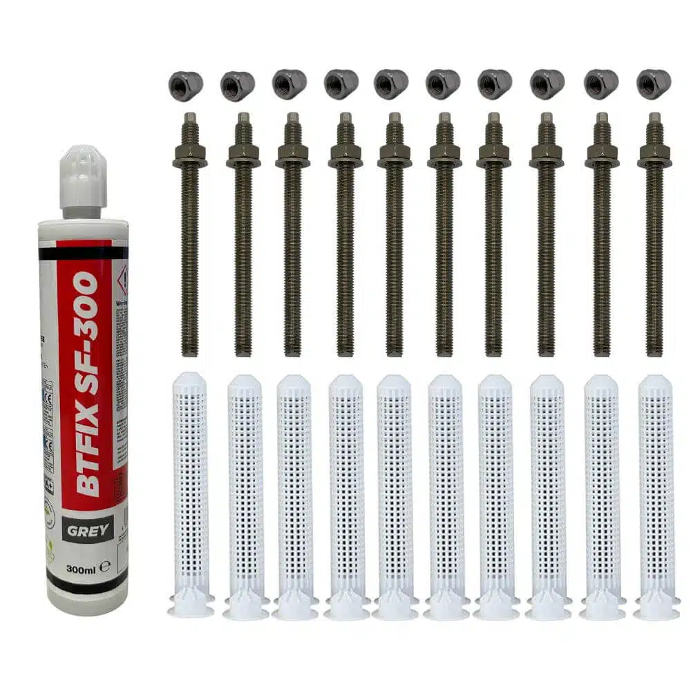 Schwerlast-Montageset Edelstahl A4 BTFIX SF-300