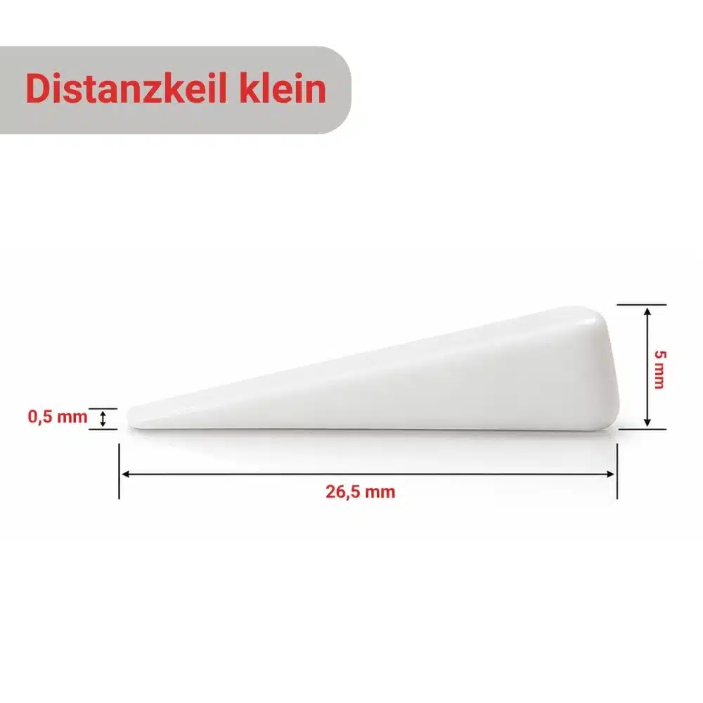 distanzkeil fliesenkeil klein fugenkeil abstandskeil montagekeil produktmaße