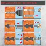 Gewindestab Montageanleitung Lochstein - mit Siebhülse