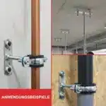 Grundplatte Rohrschellen Befestigungsplatte Anwendungsbeispiele