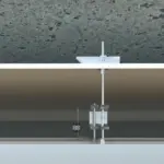 Kippdübel mit Gewindestange Eingebaut