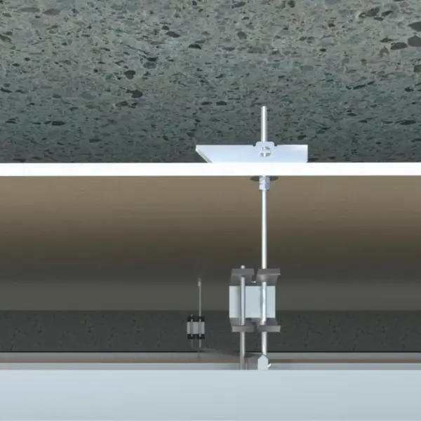 kippdübel mit gewindestange eingebaut