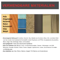 Montagekleber Superfast Materialien