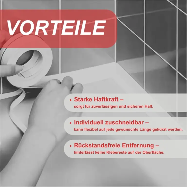 PVC-Dichtungsband selbstklebend Vorteile