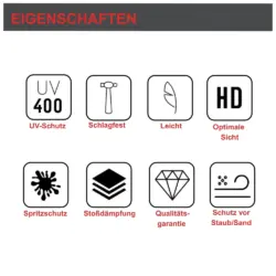 Schutzbrille Basic Eigenschaften