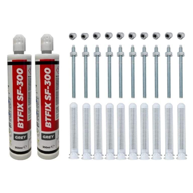 Schwerlast-Montageset 2x BTFIX SF-300 ETA Zulassung