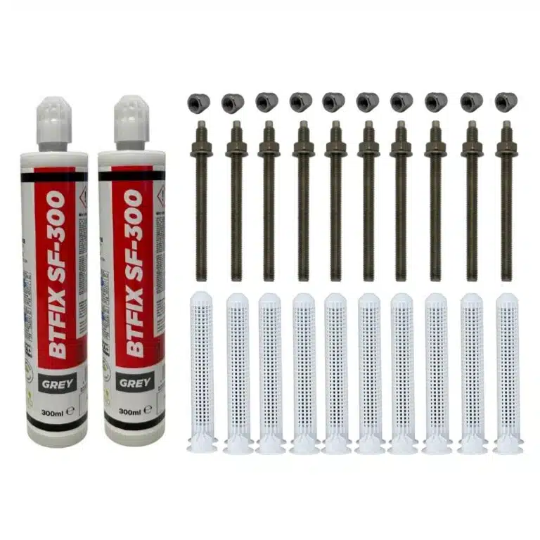 Schwerlast-Montageset Edelstahl A4 2xBTFIX SF-300 ETA Zulassung