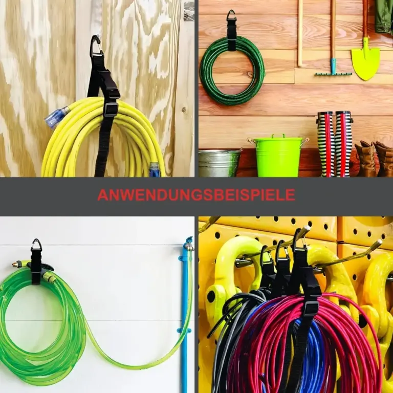 Verlängerungskabel Organizer und Aufhänger Anwendungsbeispiele
