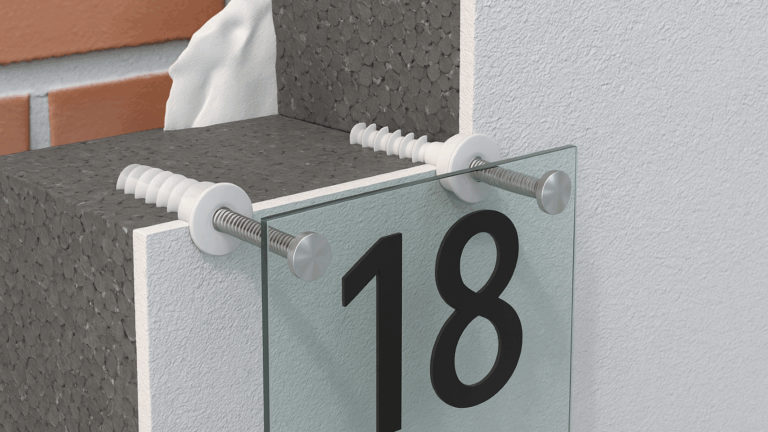 WDVS-Leichtbefestigung mit Dämmstoffdübel wärmebrückenfrei